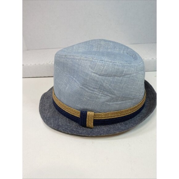 Men's Hat Small/Medium light, blue, dark, blue and brown ~ New - Picture 3 of 6